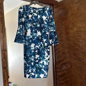 Calvin Klein Bell Sleeve Midi dress